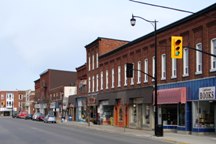 A Photo of a City Street in Brighton, Ontario