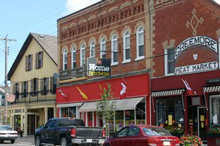 A downtown photo in Creemore, Ontario