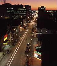 Photo of downtown Oshawa at night