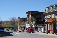 A photo of the King Street in Gananoque, Ontario