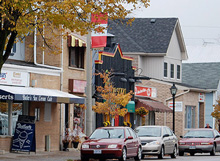 Photo of the Main Street in Newcastle, Ontario