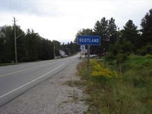 Photo of Welcome to Scotland sign