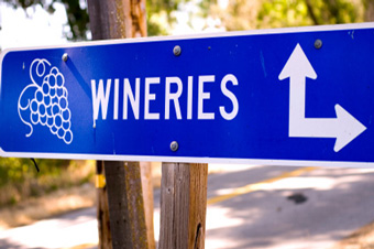 Photo of Wineries sign