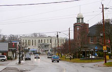 A photo of the Downtown in Beaverton, Ontario