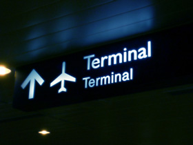 Airport Terminal sign