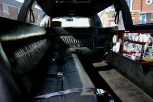 Photo of inside a limo