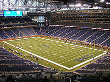 Photo of the Ford Field football stadium in Detroit, Michigan