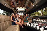 Girls party it up inside a stretch limo they rented for a Brampton night out on the town!