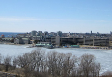 A photo of the Kingston, Ontario skyline