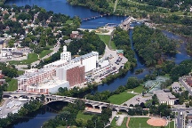 A Photo of Aerial View of Peterborough, Ontario