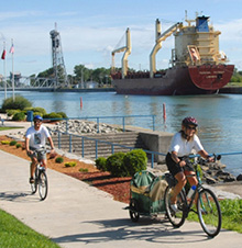 Southern part of the Welland Canal in Port Colborne