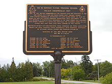 Photo of the RCAF Plaque in Hagersville, Ontario
