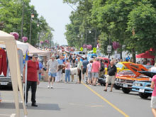 Summer festival in Ridgeway, Ontario