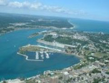 Photo of Sarnia, Ontario from the plane