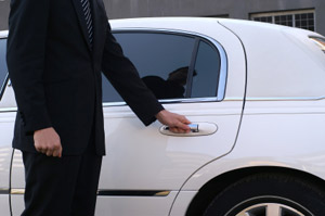 Chauffer driven limousine services for your wedding and honeymoon including airport pickup and dropoff